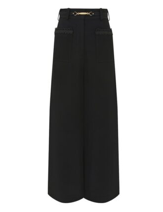Trim Culotte Pant Black Online