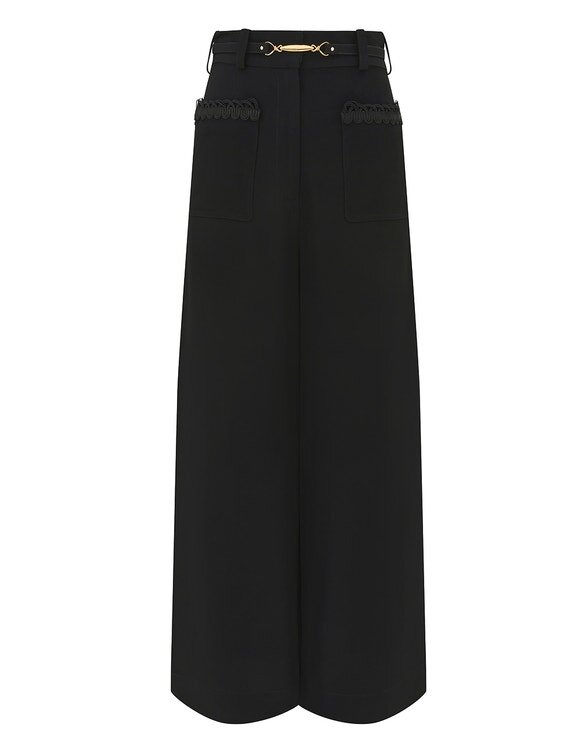 Trim Culotte Pant Black Online Trim Culotte Pant Black Online