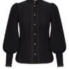 Trim Utility Blouse Black Online