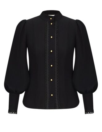 Trim Utility Blouse Black Online