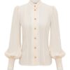 Trim Utility Blouse Cream Online