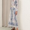 Wanderlust A-Line Maxi Skirt Blue Toile Online