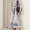 Wanderlust A-Line Maxi Skirt Blue Toile Online