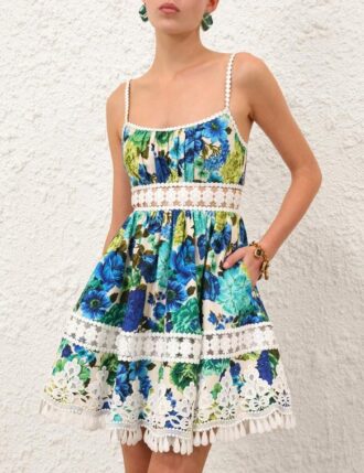 Wanderlust Billow Dress Tapestry Teal Multi Online