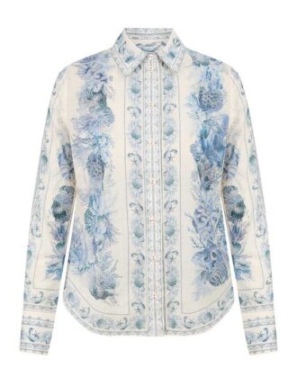 Wanderlust Body Shirt Blue Toile Online