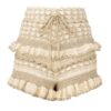Wanderlust Crochet Short Metallic Gold/Cream Online