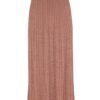 Wanderlust Metallic Midi Skirt Metallic Dusty Rose Online