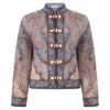 Wanderlust Quilted Jacket Tapestry Blue Multi Online