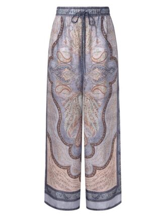 Wanderlust Relaxed Pant Tapestry Blue Multi Online