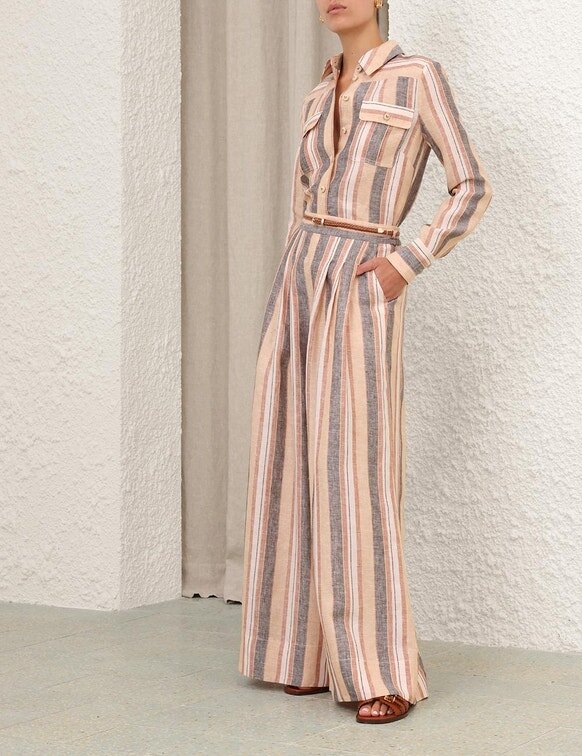Wanderlust Stripe Pant Tan Multi Stripe Online Wanderlust Stripe Pant Tan Multi Stripe Online